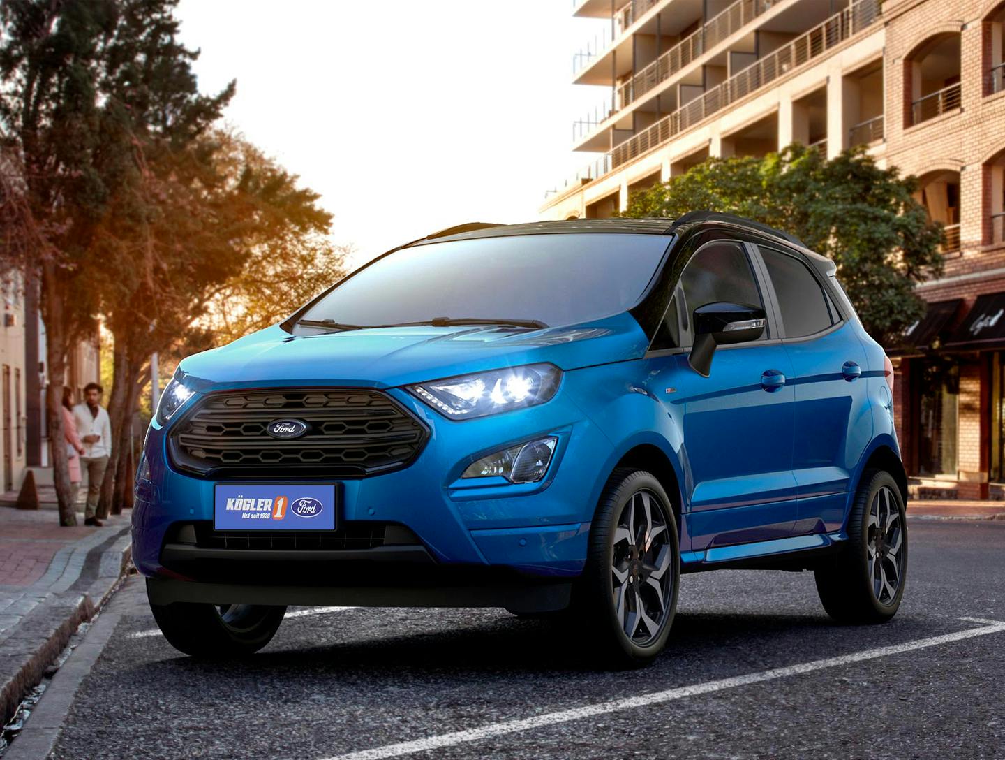 Ford EcoSport blau front