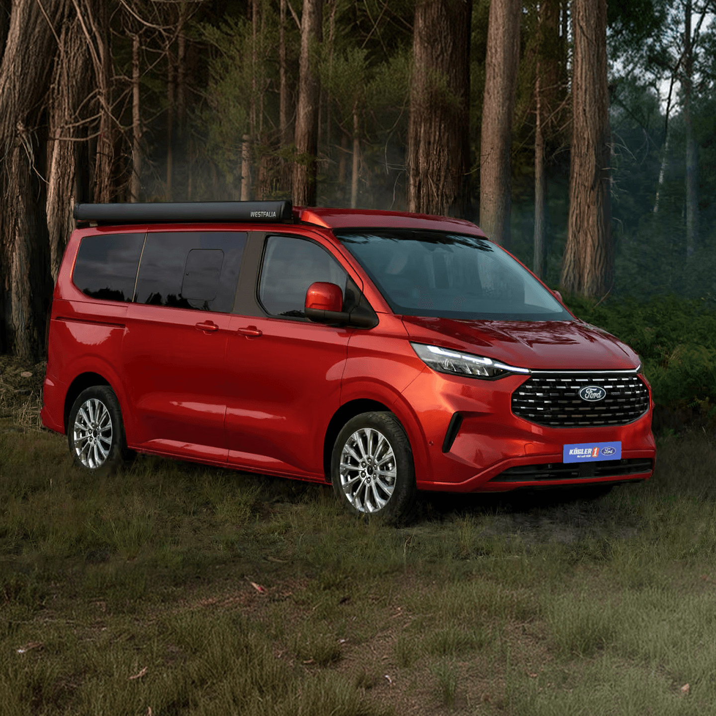 Funktionalität mit Effizienz vereint - Die Silhouette des Ford Transit Nugget