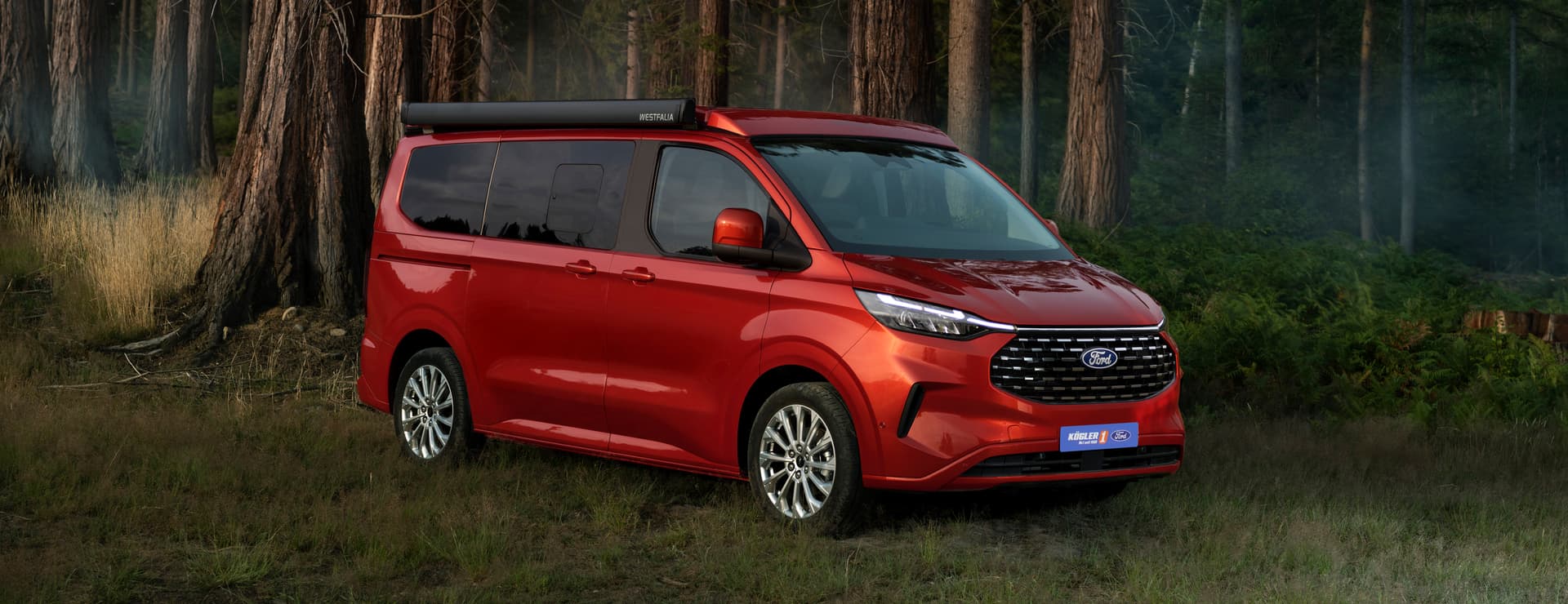 Die Silhouette des Ford Transit Nugget